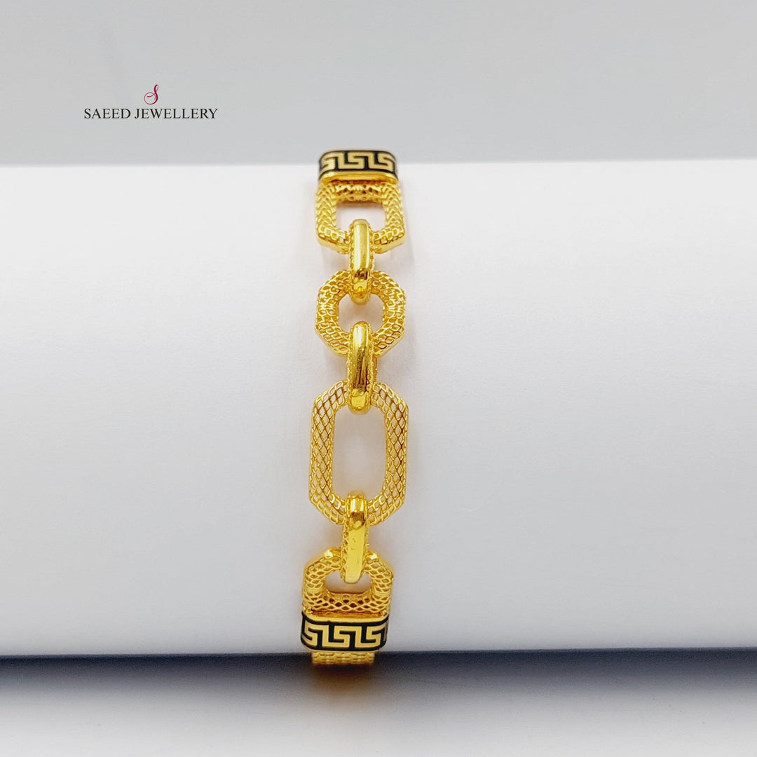 Virna Bracelet Made Of 21K Yellow Gold by Saeed Jewelry-27629