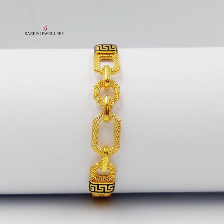 Virna Bracelet Made Of 21K Yellow Gold by Saeed Jewelry-27629