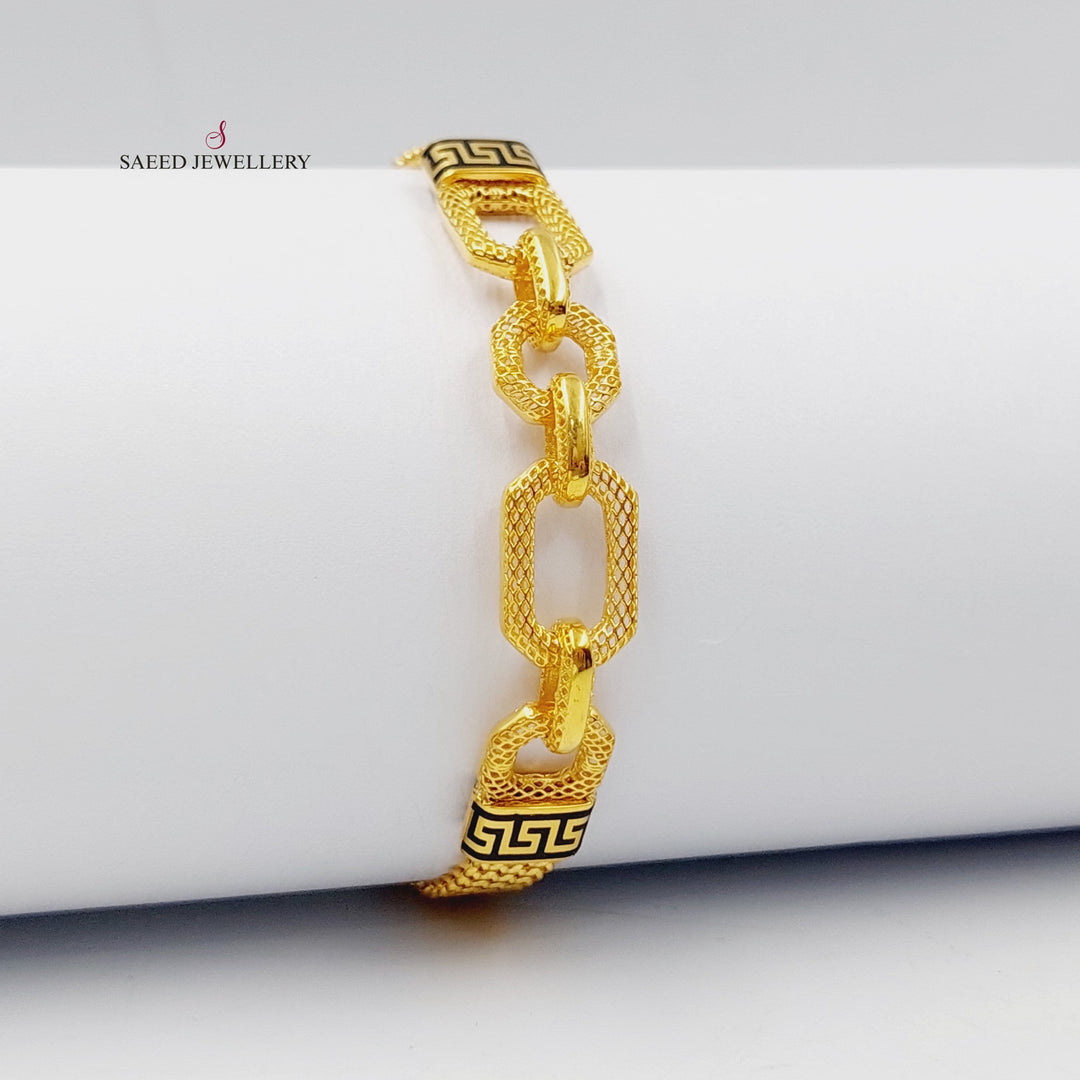 Virna Bracelet Made Of 21K Yellow Gold by Saeed Jewelry-27629