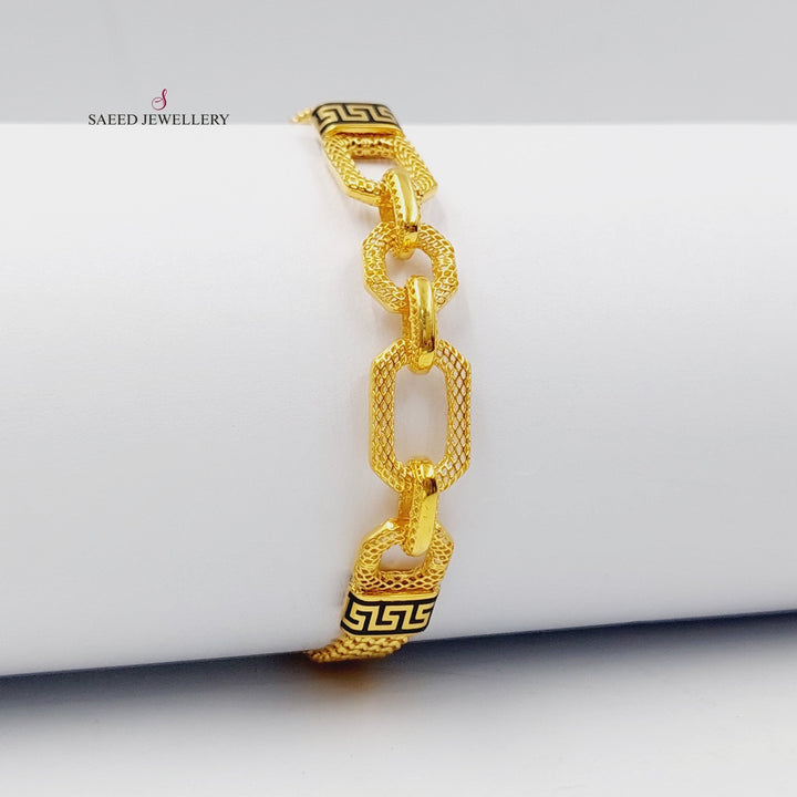 Virna Bracelet Made Of 21K Yellow Gold by Saeed Jewelry-27629