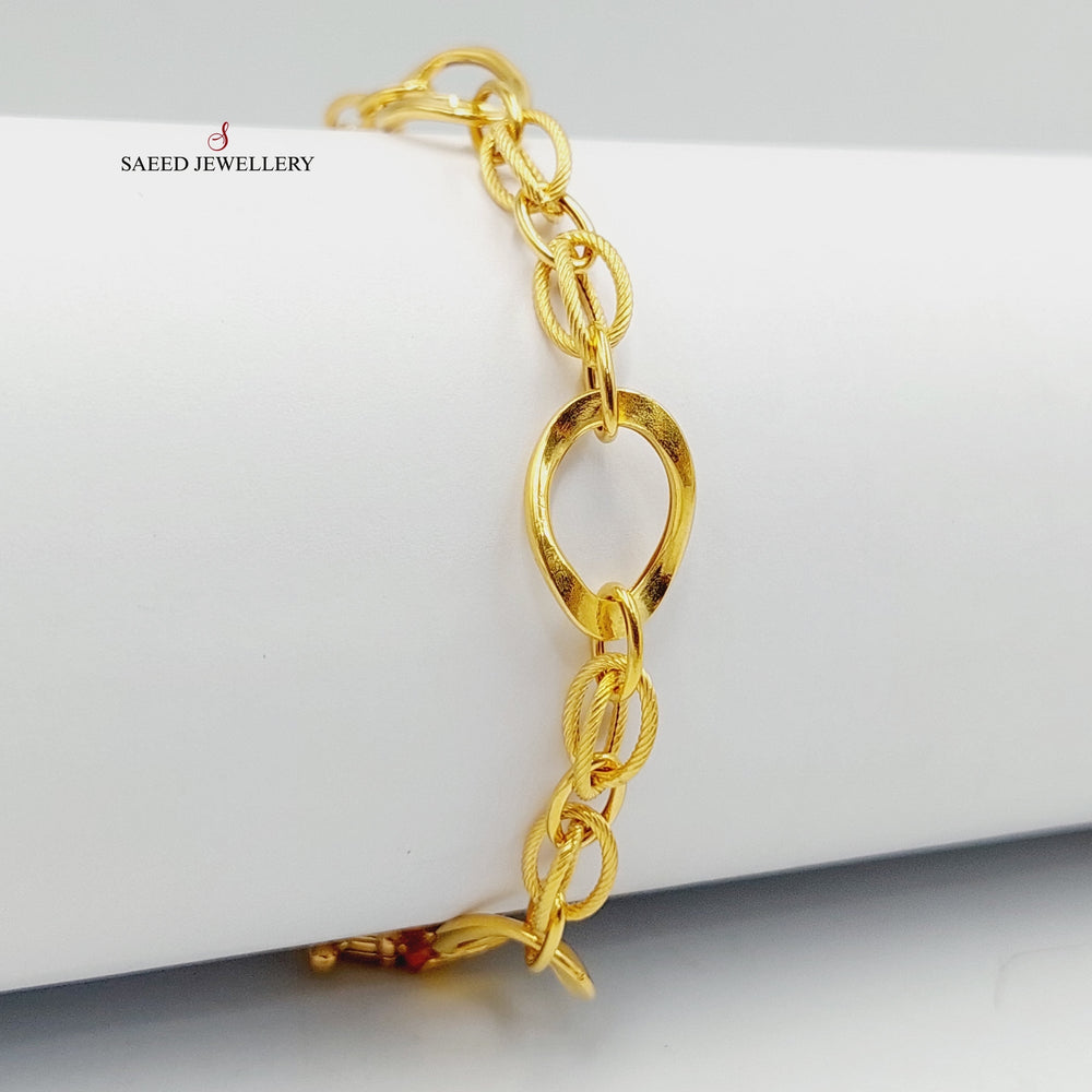 21K Gold Virna Bracelet by Saeed Jewelry - Image 2