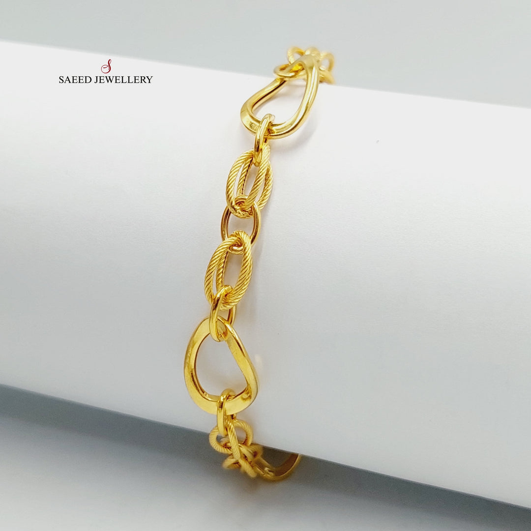 21K Gold Virna Bracelet by Saeed Jewelry - Image 4