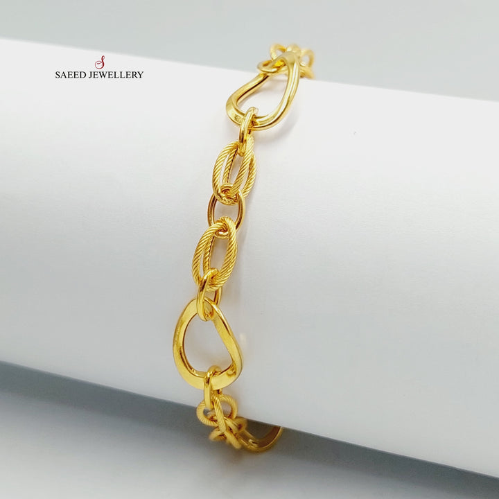 21K Gold Virna Bracelet by Saeed Jewelry - Image 4