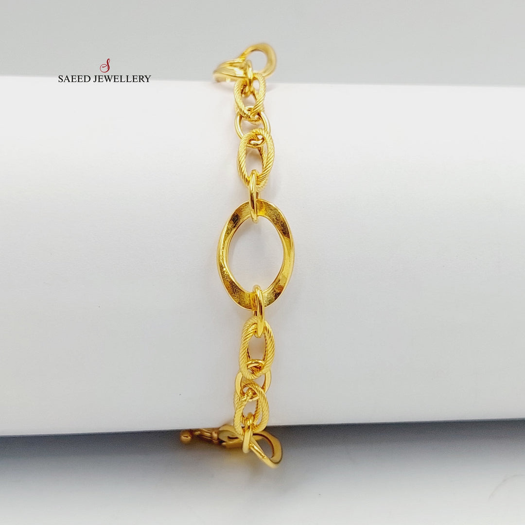 21K Gold Virna Bracelet by Saeed Jewelry - Image 5