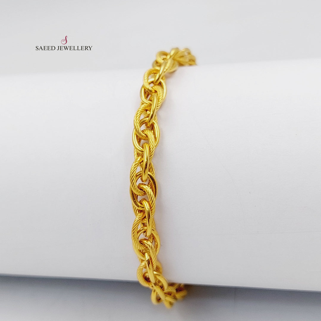 21K Gold Virna Bracelet by Saeed Jewelry - Image 3