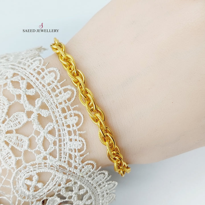 21K Gold Virna Bracelet by Saeed Jewelry - Image 5