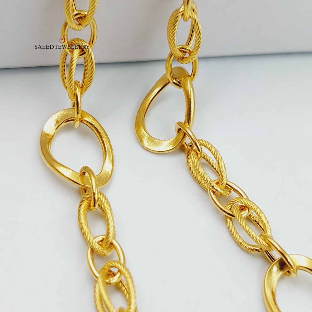 21K Gold Virna Chain 60cm by Saeed Jewelry - Image 2