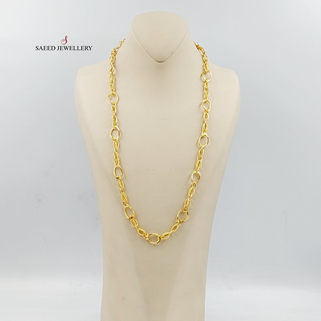 21K Gold Virna Chain 60cm by Saeed Jewelry - Image 3