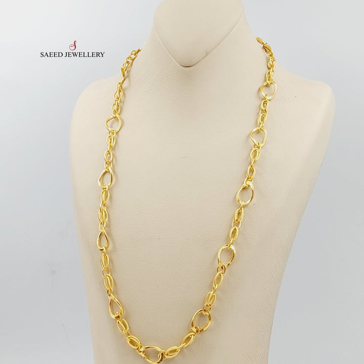 21K Gold Virna Chain 60cm by Saeed Jewelry - Image 4