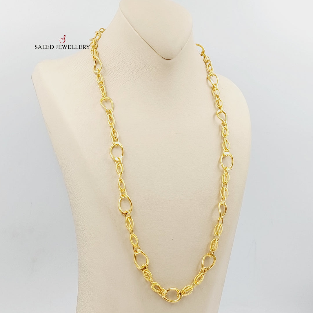 21K Gold Virna Chain 60cm by Saeed Jewelry - Image 5