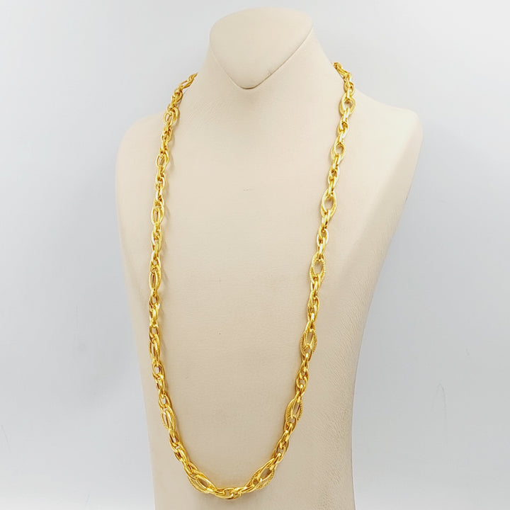 21K Gold Virna Necklace 70cm by Saeed Jewelry - Image 6