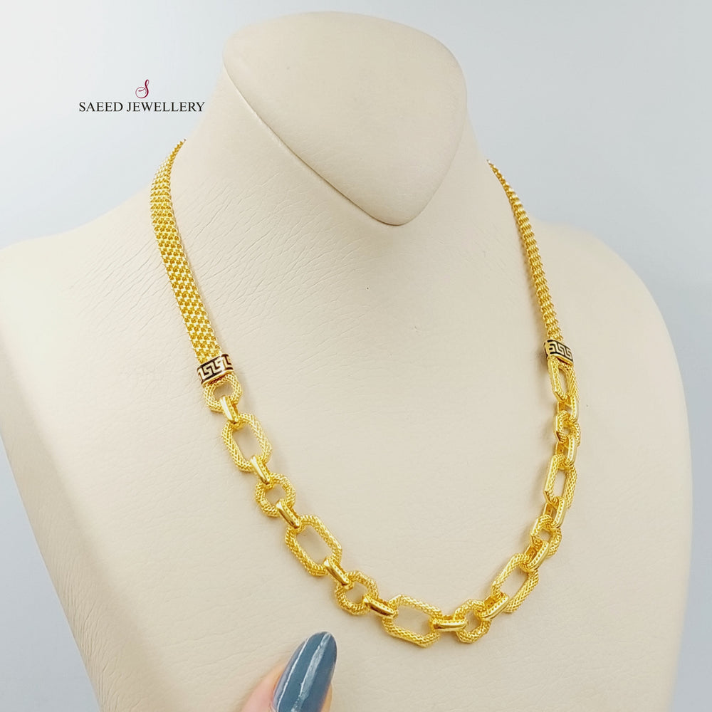 21K Gold Virna Necklace by Saeed Jewelry - Image 2