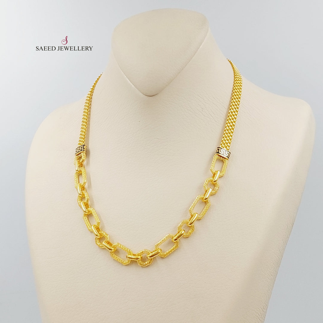 21K Gold Virna Necklace by Saeed Jewelry - Image 3