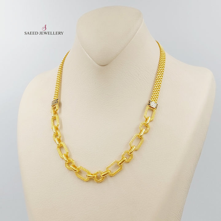 21K Gold Virna Necklace by Saeed Jewelry - Image 3