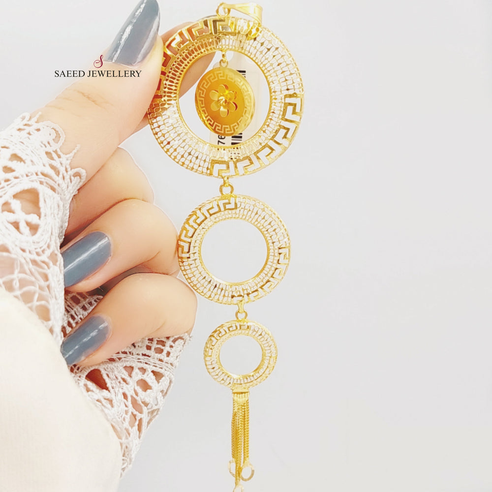 Virna Pendant Made Of 21K Yellow Gold by Saeed Jewelry-27688