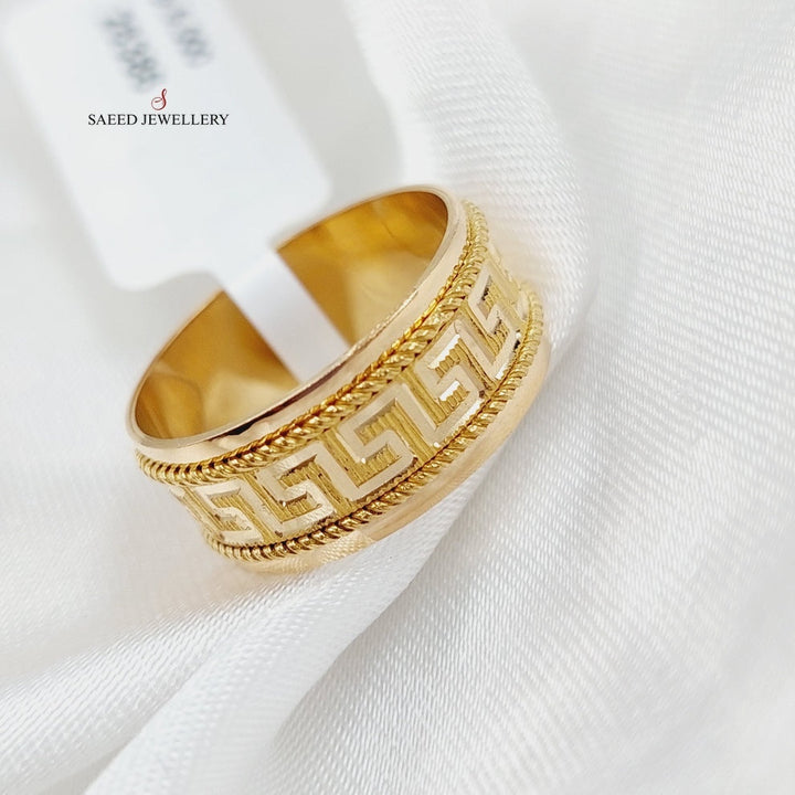 21K Gold Virna Wedding Ring by Saeed Jewelry - Image 11