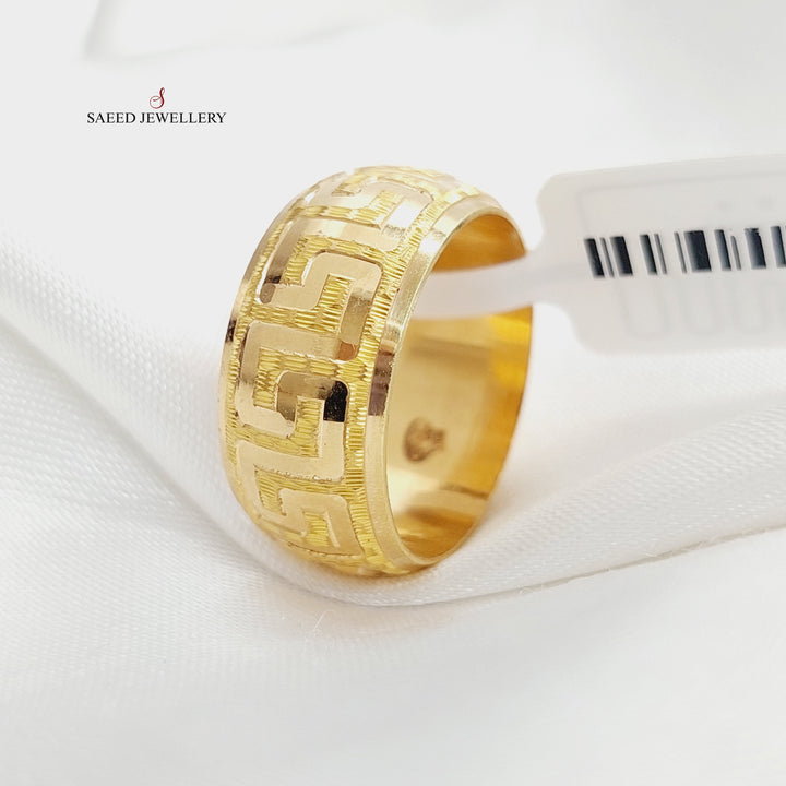 21K Gold Virna Wedding Ring by Saeed Jewelry - Image 3