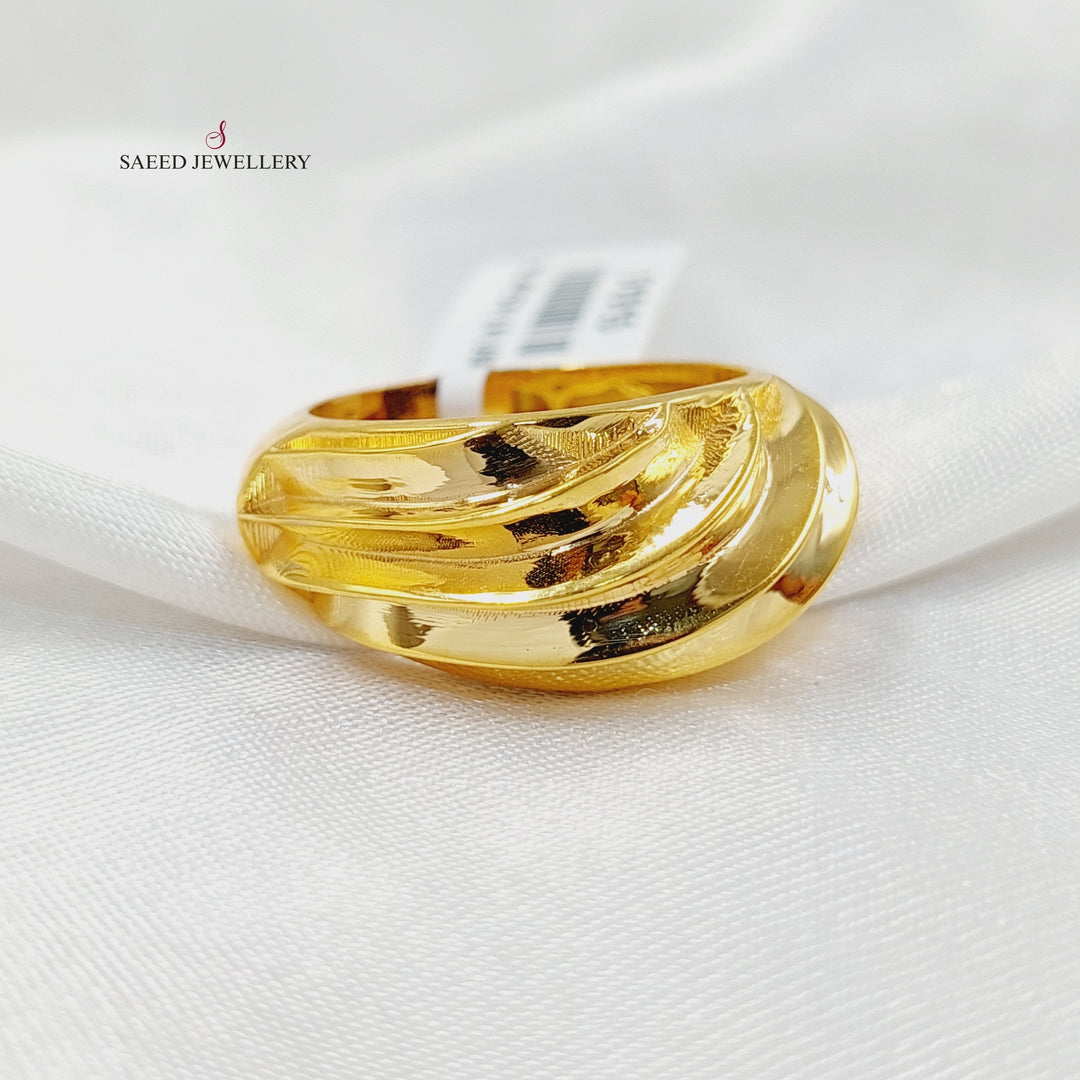 21K Gold Waves Ring by Saeed Jewelry - Image 3