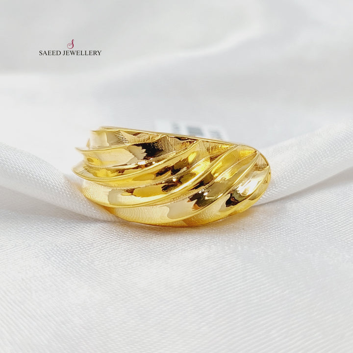 21K Gold Waves Ring by Saeed Jewelry - Image 1