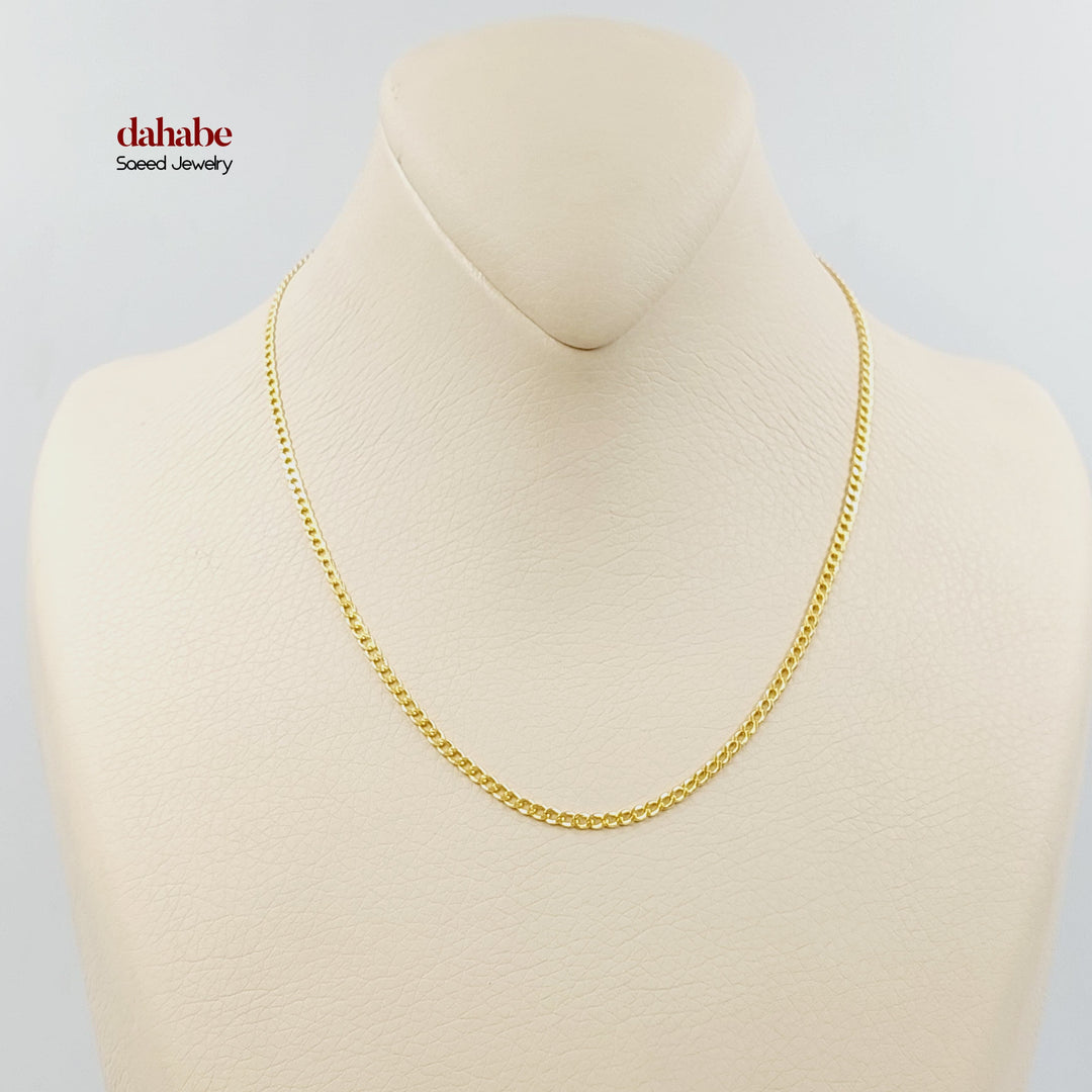 21K Gold Curb Link Chain