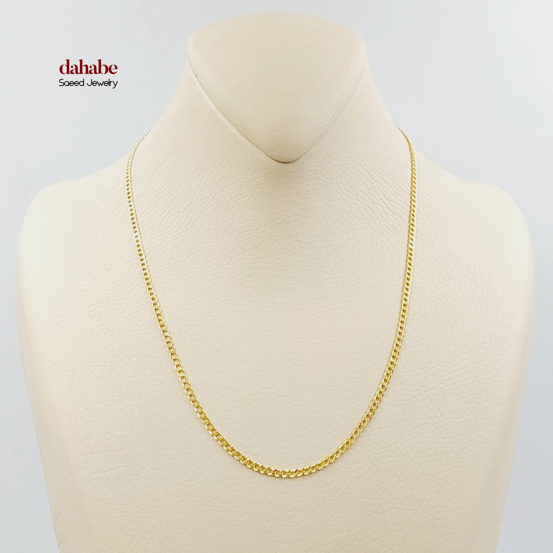 21K Gold Curb Link Chain