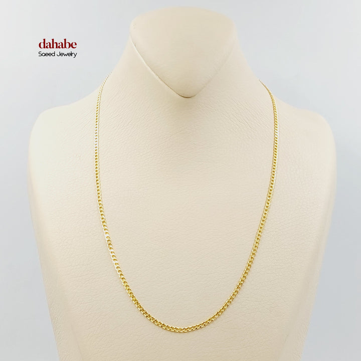 21K Gold Curb Link Chain