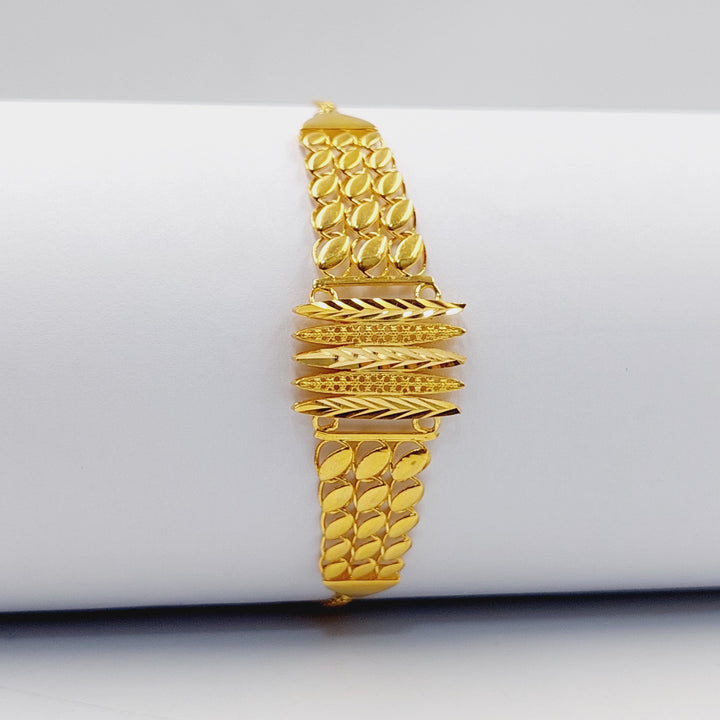 21K Gold Wings Bracelet by Saeed Jewelry - Image 1