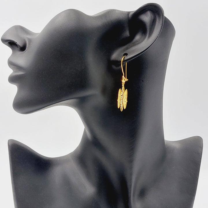 21K Gold Wings Earrings by Saeed Jewelry - Image 6