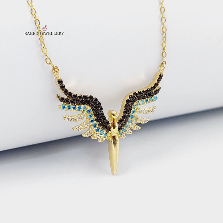 18K Gold Wings Necklace by Saeed Jewelry - Image 2