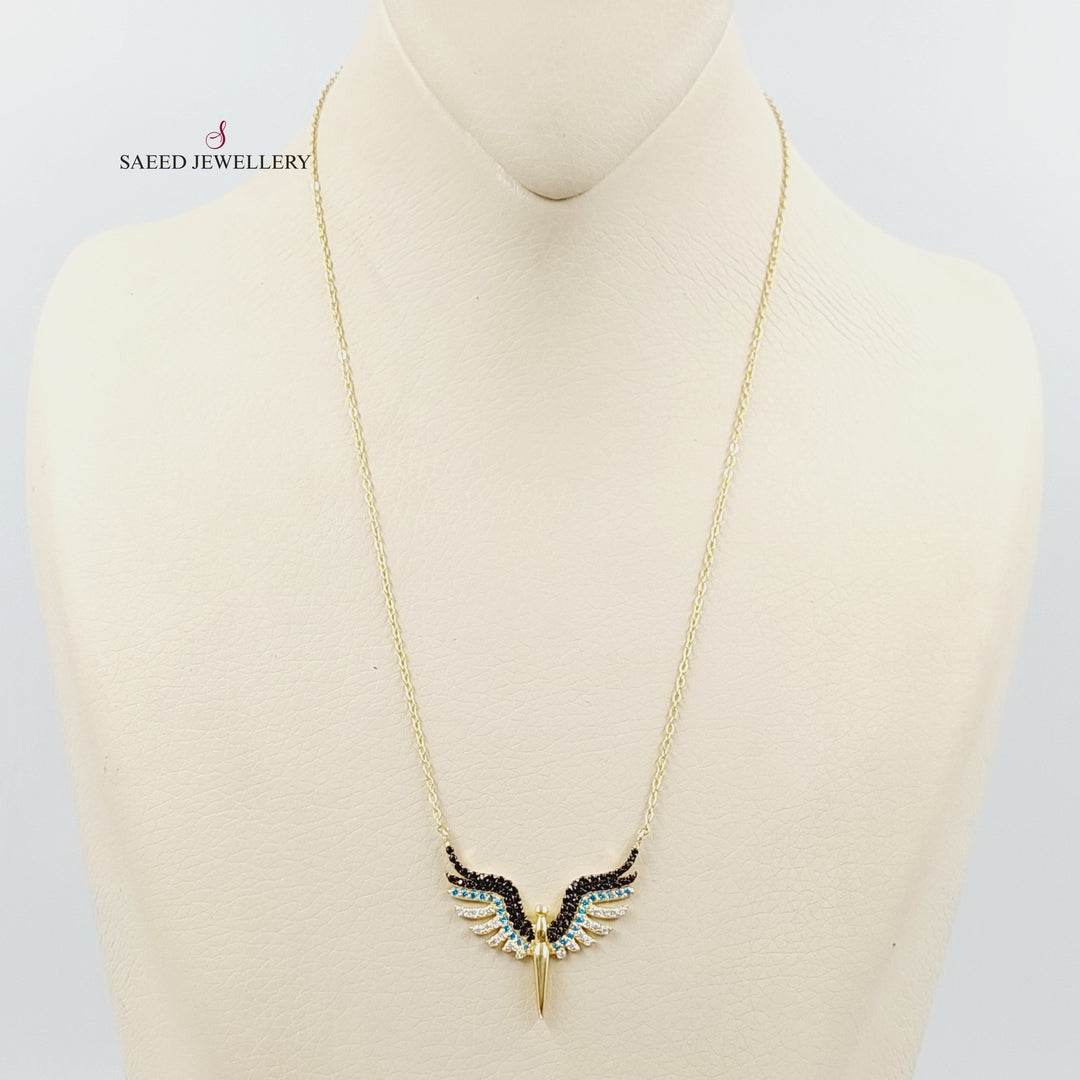 18K Gold Wings Necklace by Saeed Jewelry - Image 1