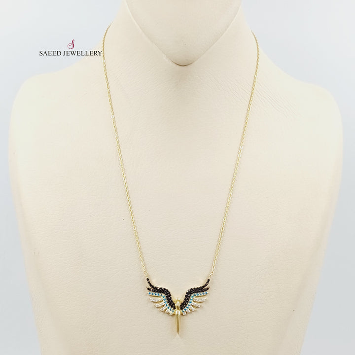 18K Gold Wings Necklace by Saeed Jewelry - Image 1