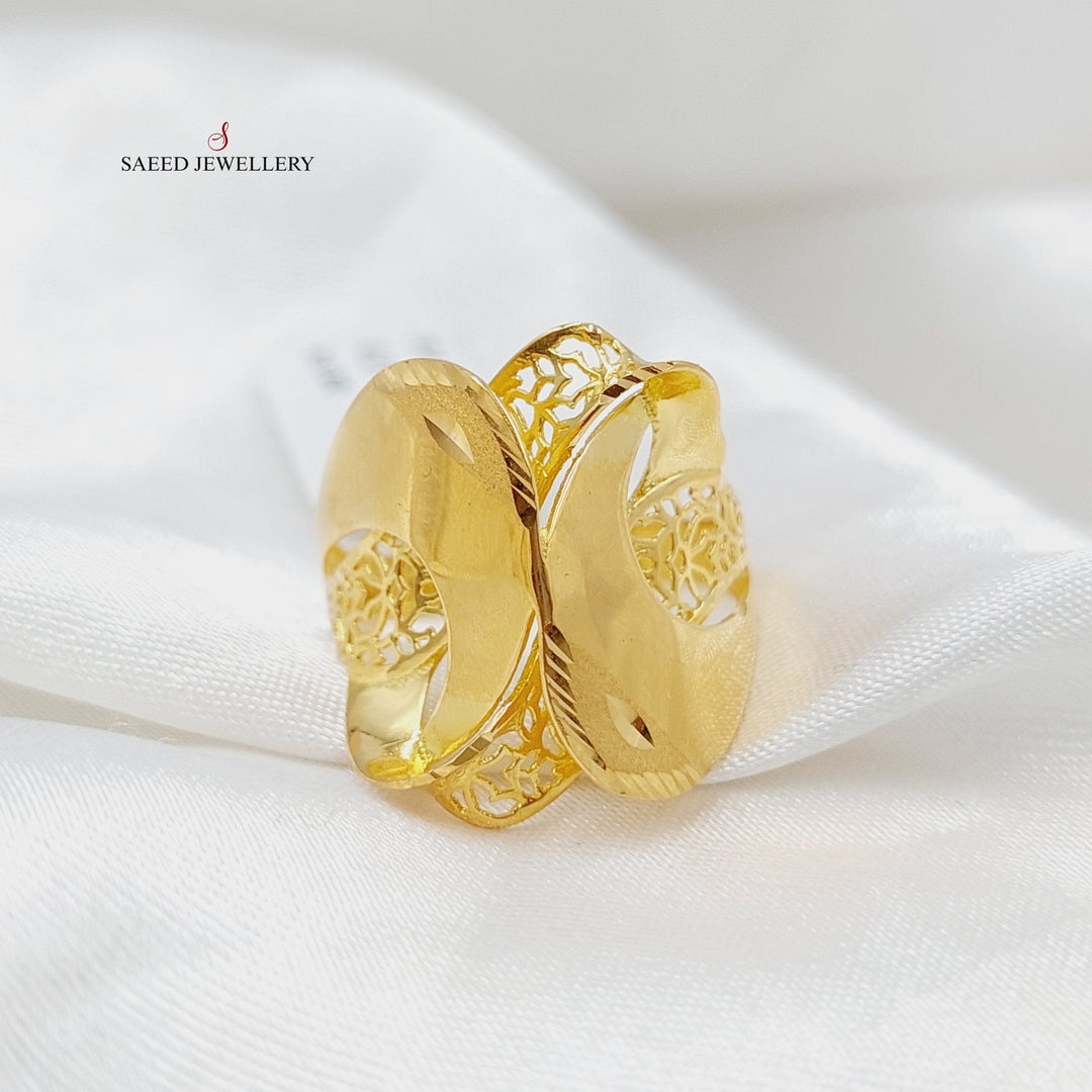 21K Gold Wings Ring by Saeed Jewelry - Image 1