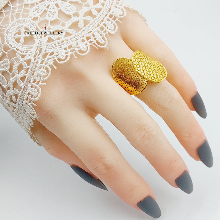 21K Gold Wings Ring by Saeed Jewelry - Image 5