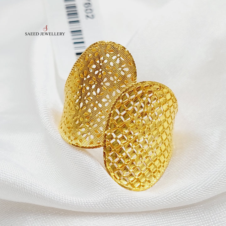 21K Gold Wings Ring by Saeed Jewelry - Image 1