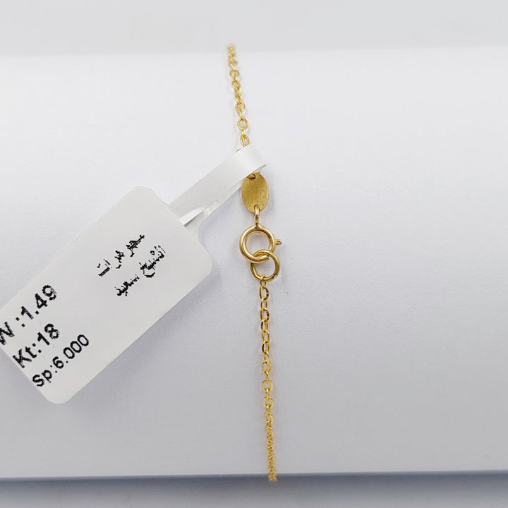 18K Gold Zircon Studded Love Bracelet by Saeed Jewelry - Image 6