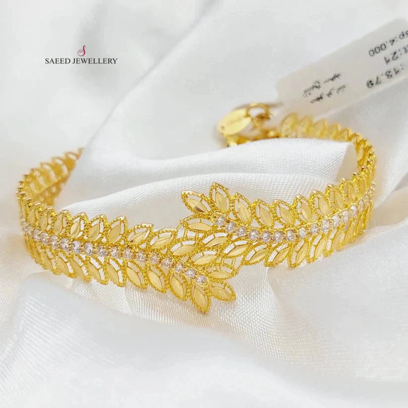 21K Gold Spike Bracelet by Saeed Jewelry - Image 4