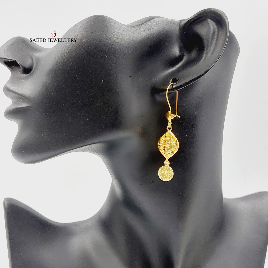 21K حلق تركي اكسترا-مجوهرات الشيخ سعيد-Saeed Jewelry 