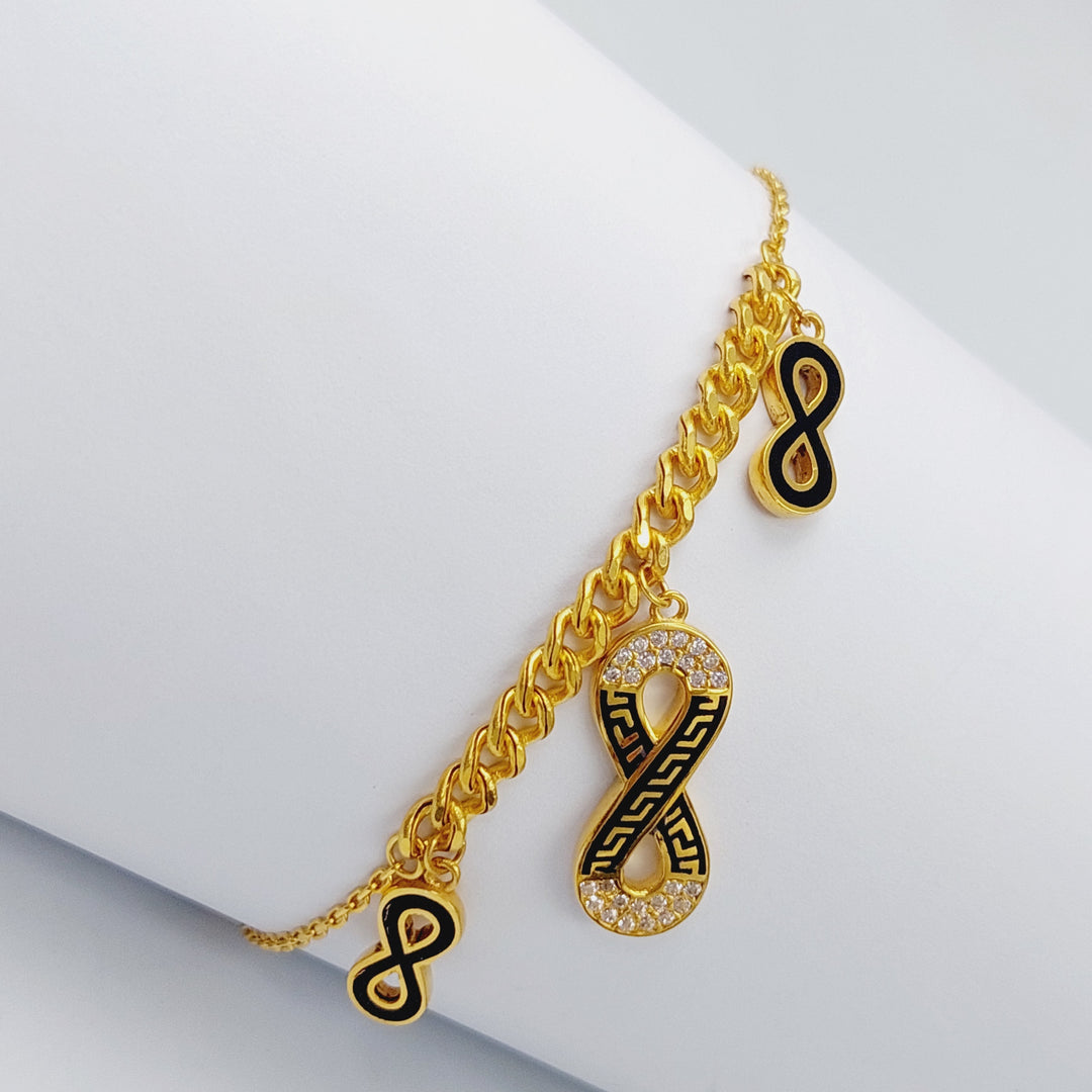 21K Gold Infinite Enamel Bracelet by Saeed Jewelry - Image 7