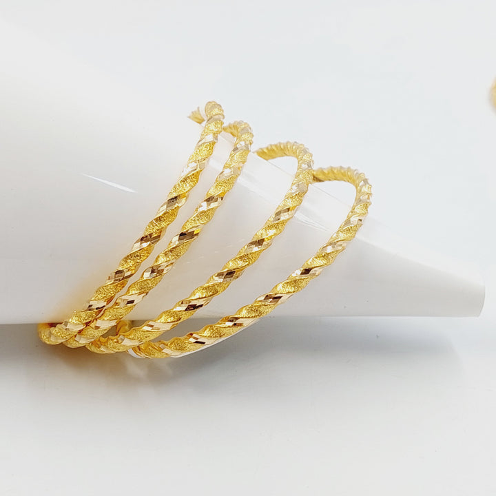 21K سحبة جدل مفرغ-مجوهرات الشيخ سعيد-Saeed Jewelry 