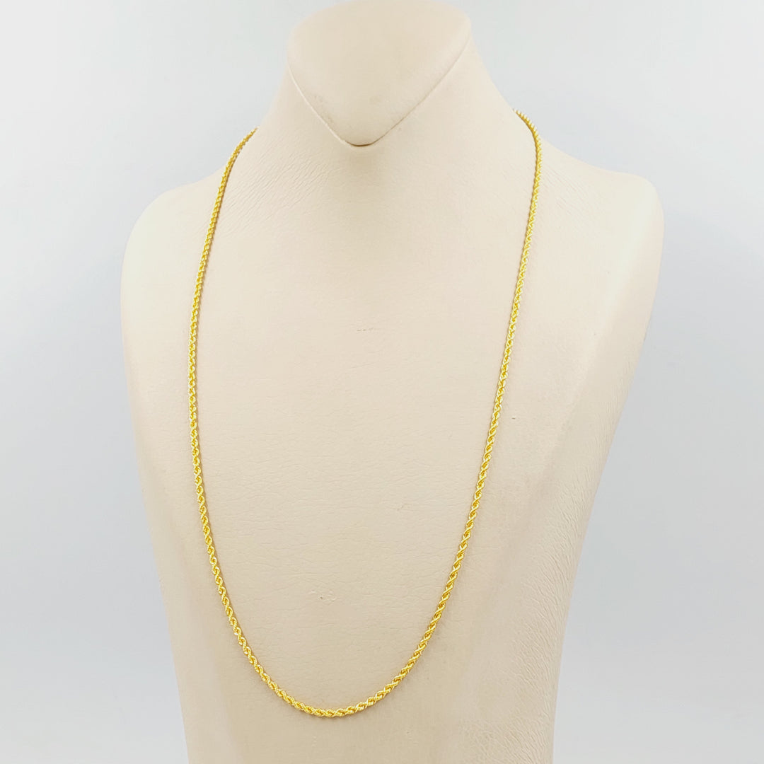 21K سنسال جدل 1.5mm-مجوهرات الشيخ سعيد-Saeed Jewelry 