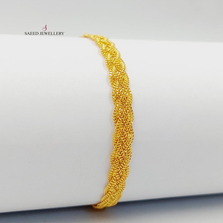 21K Gold Fancy Bracelet by Saeed Jewelry - Image 4