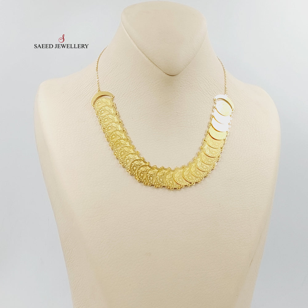 21K Gold Rashadi Eighths Necklace by Saeed Jewelry - Image 2