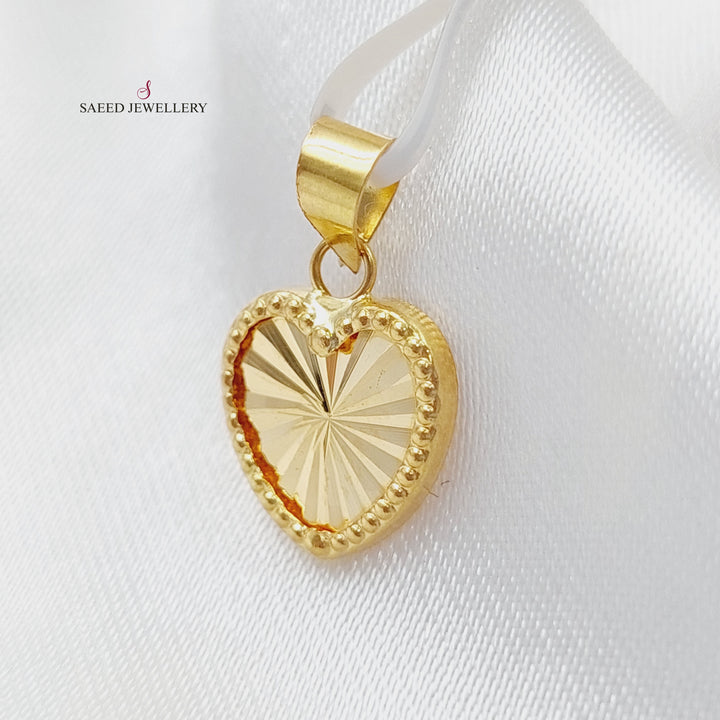 18K Gold Heart Pendant by Saeed Jewelry - Image 17