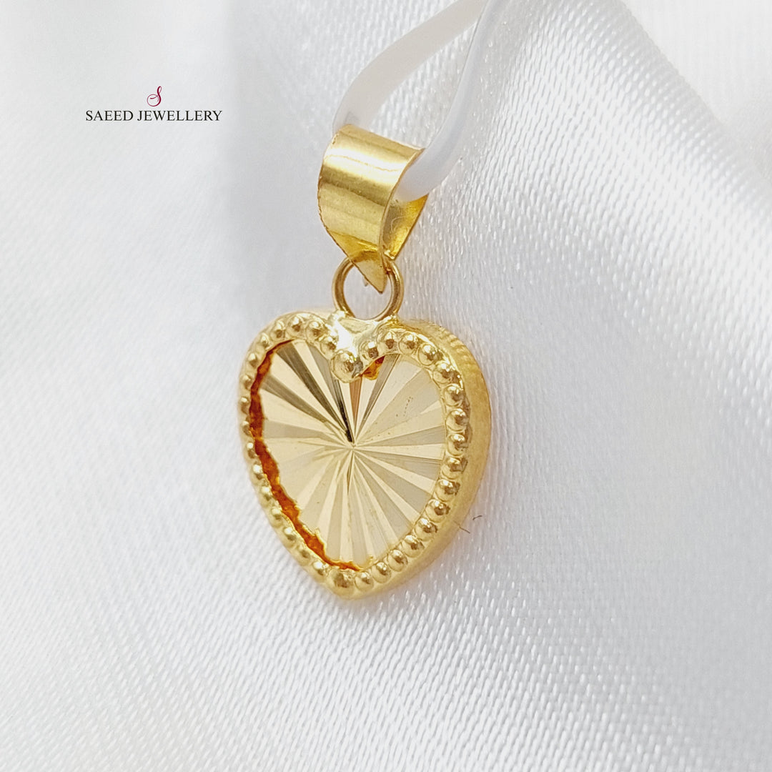 18K Gold Heart Pendant by Saeed Jewelry - Image 17