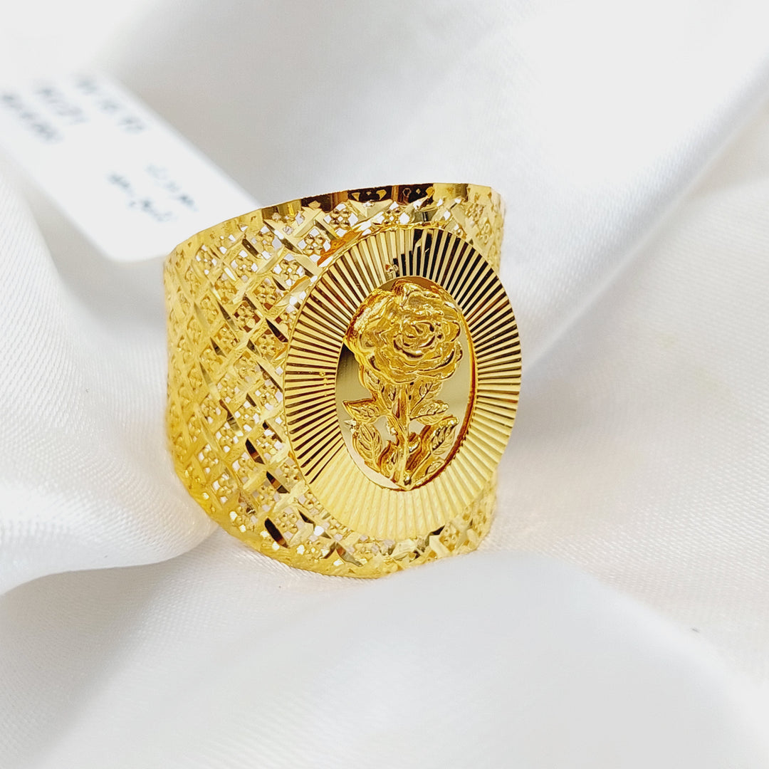 Ounce Ring  Made Of 21K Yellow Gold by Saeed Jewelry-29831