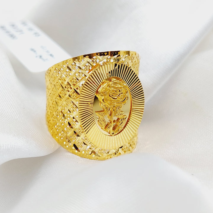 Ounce Ring  Made Of 21K Yellow Gold by Saeed Jewelry-29831