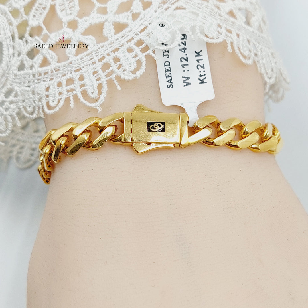 21K اسوارة جنزير اكسترا-مجوهرات الشيخ سعيد-Saeed Jewelry 