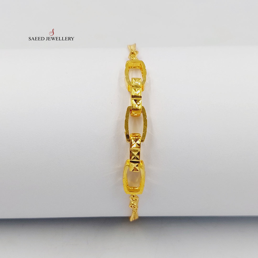 21K اسوارة بيبر كليب-مجوهرات الشيخ سعيد-Saeed Jewelry 