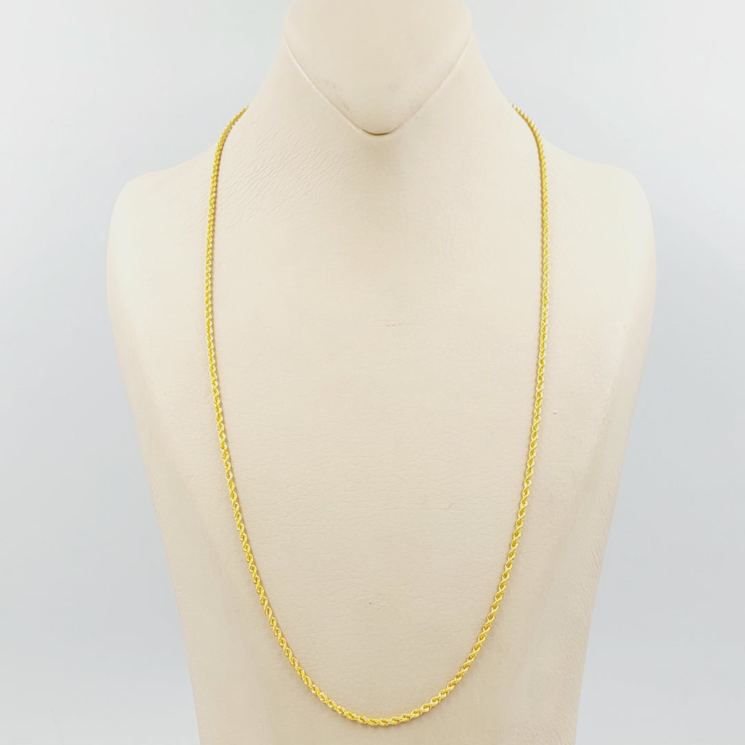 21K سنسال جدل 1.5mm-مجوهرات الشيخ سعيد-Saeed Jewelry 