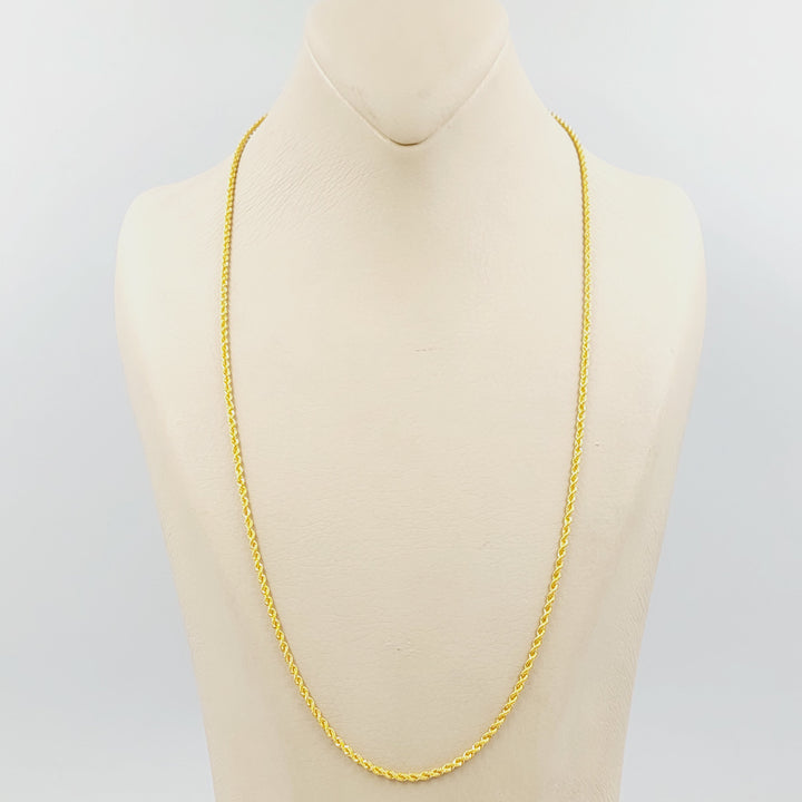 21K سنسال جدل 1.5mm-مجوهرات الشيخ سعيد-Saeed Jewelry 